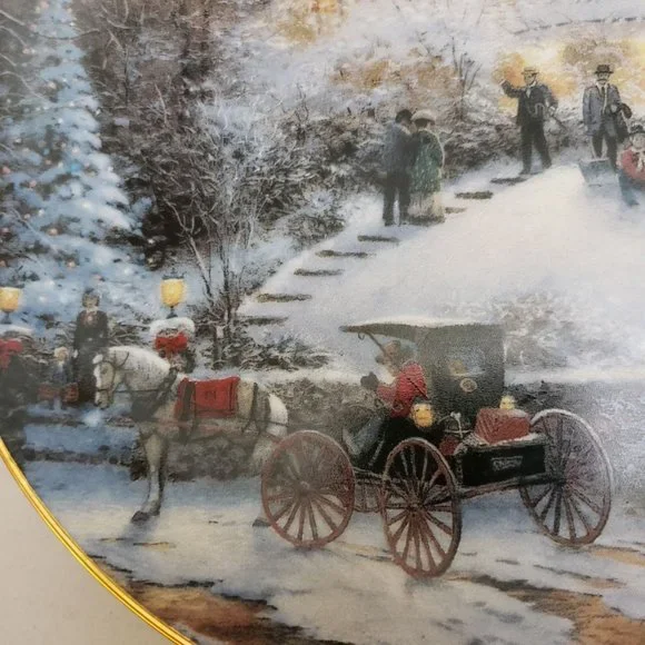 Thomas Kinkade Plate All Friends are Welcome - Picture 2 of 7
